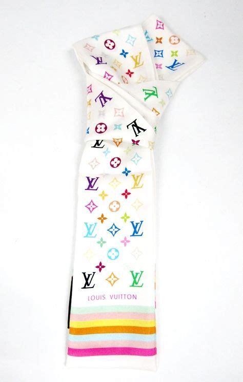 lv rainbow scarf|genuine louis vuitton scarf.